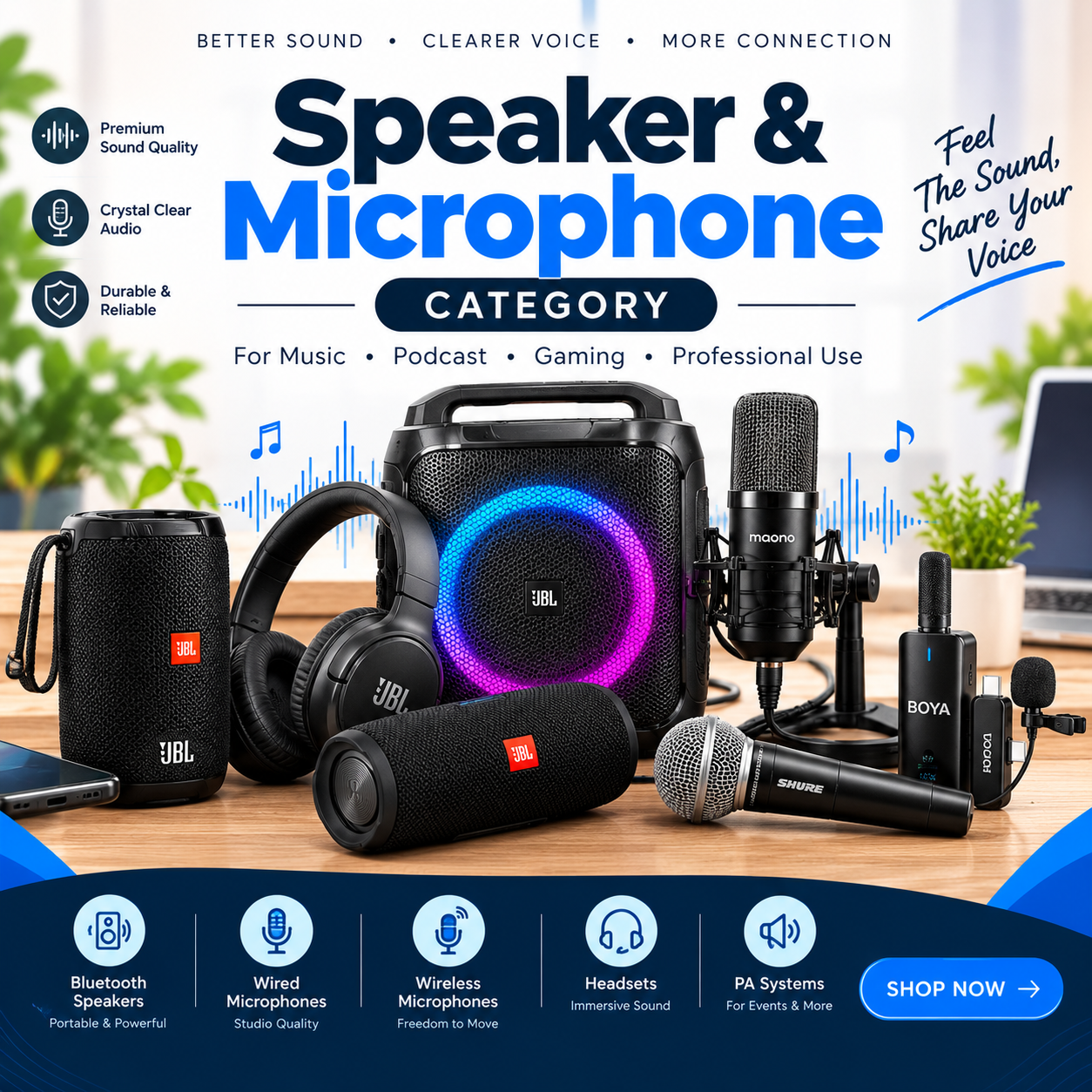Speaker & microphone