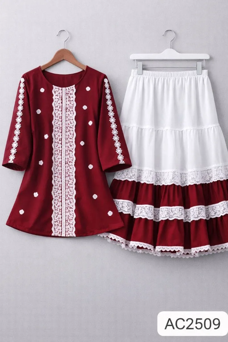💢 Trendy Ladies Tops and Skirt Set