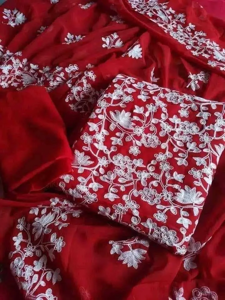 🌸✨ কাশ্মীর আড়ী জর্জেট ফোর পিস ✨🌸
