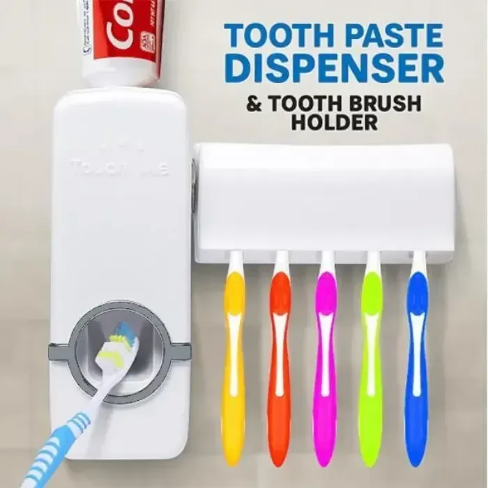 Automatic Toothpaste Dispenser & Holder Set