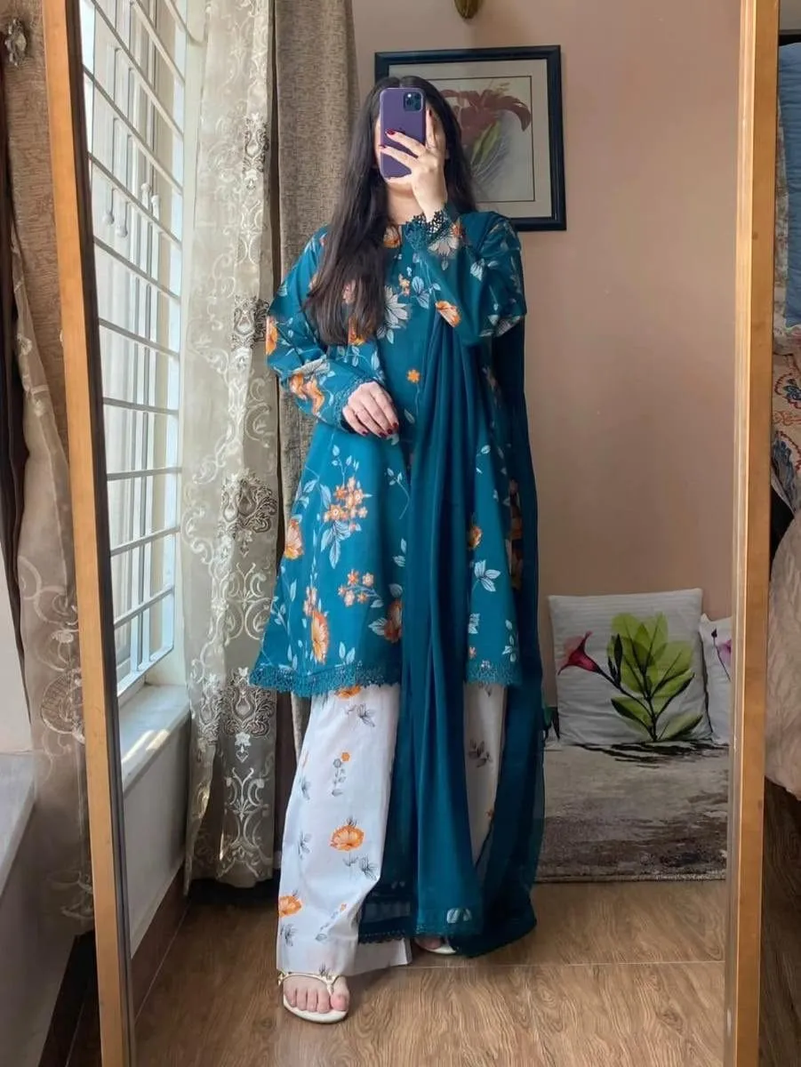 💢 Digital Printed Three Piece