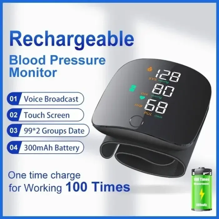 Rechargeable Digital Blood Pressure Monitor | BP Monitor