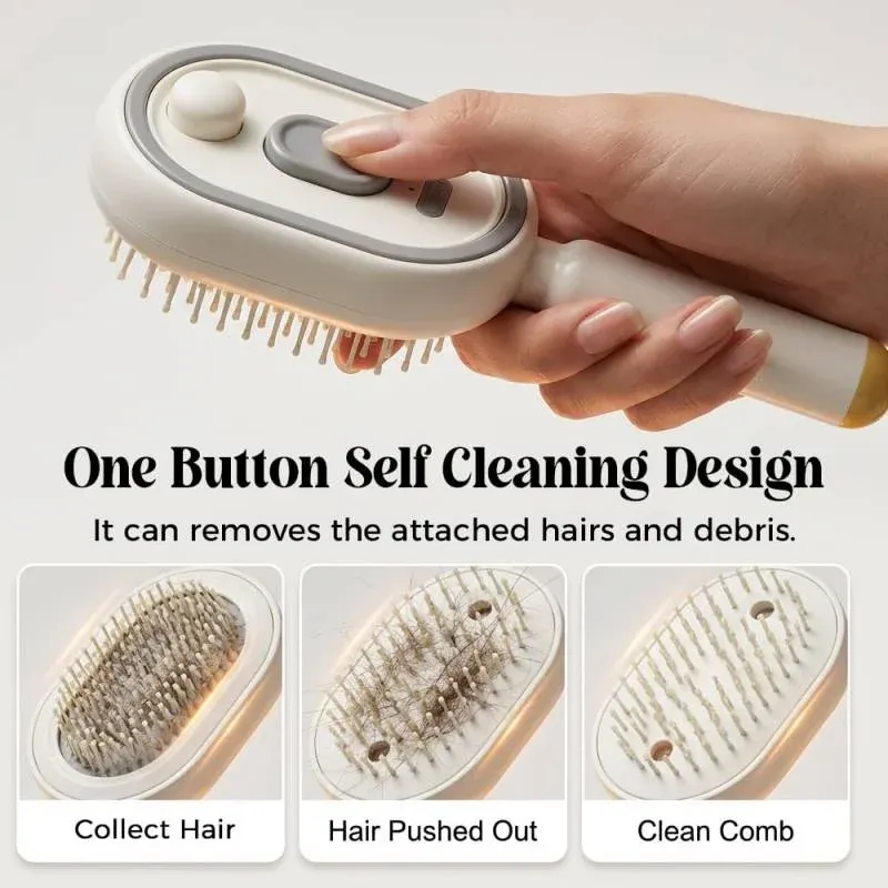 Steam Hair Straightener Brush