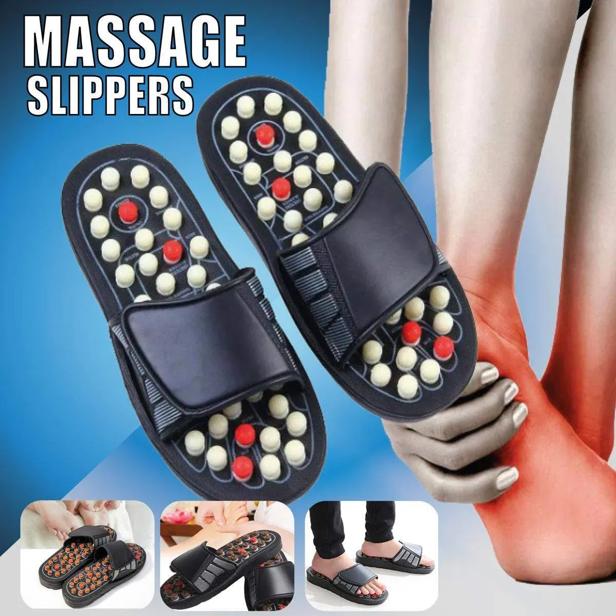 Acupressure Foot Massager Slippers for Pain Relief