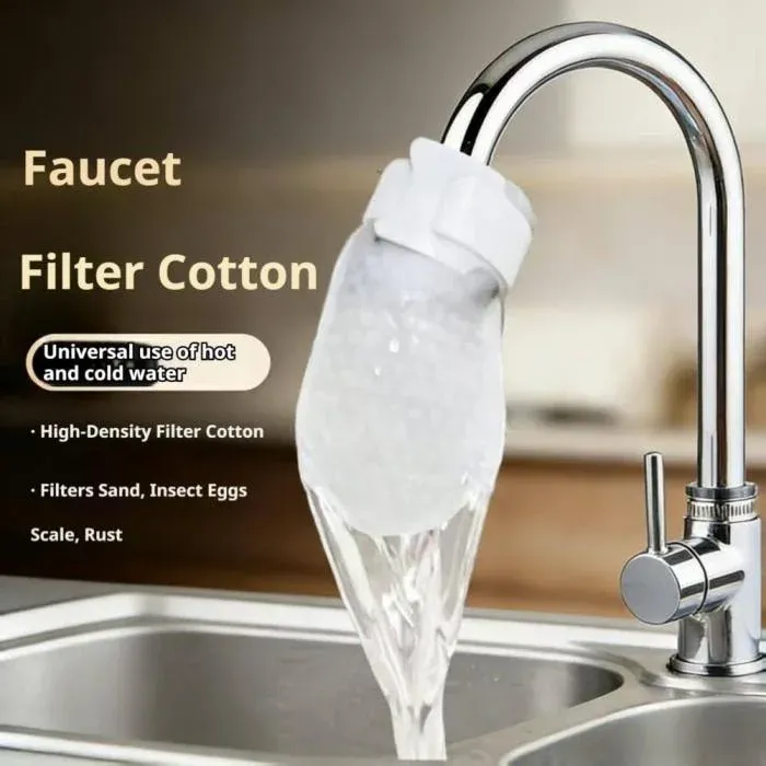 Universal Faucet Water Filter Cotton Pack (20 Pcs)