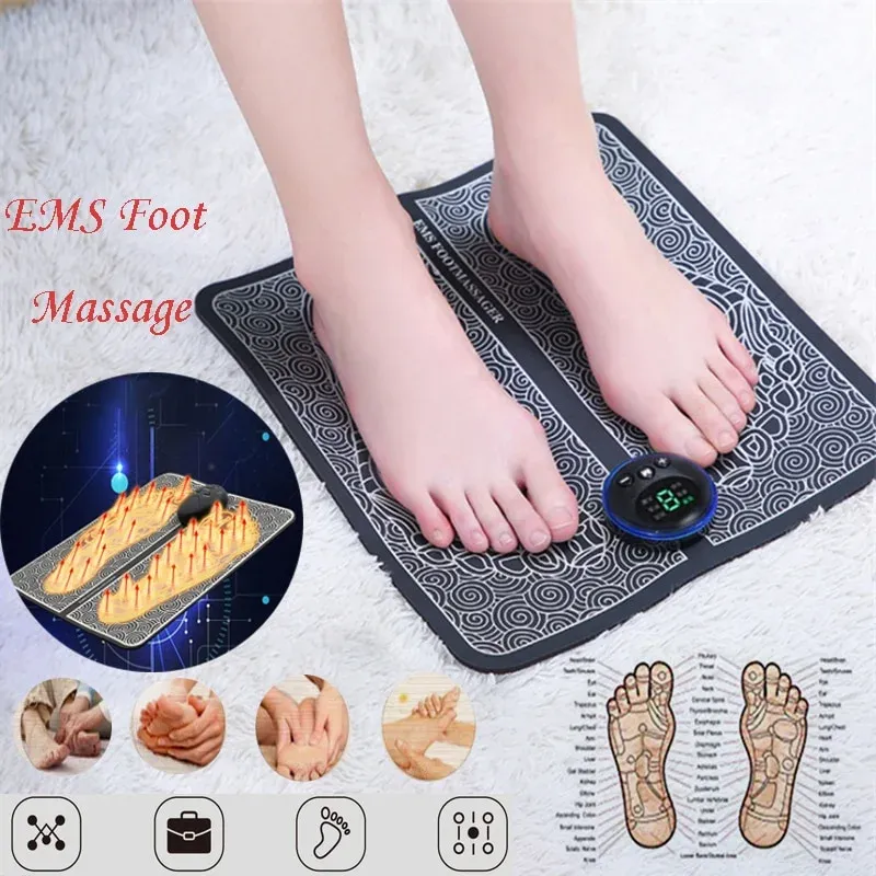 EMS Electric Foot Massager Mat & Muscle Stimulator