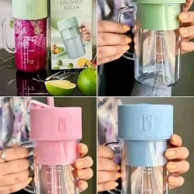 2-in-1 Mini Portable USB Rechargeable Crusher Juicer