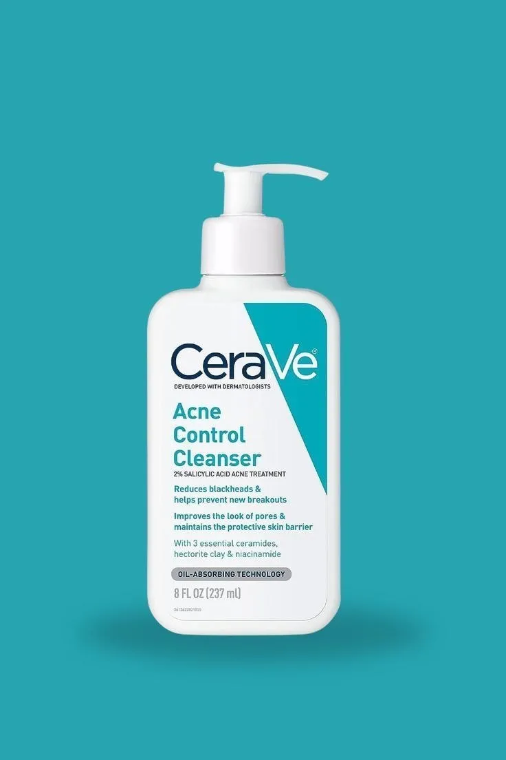 CeraVe Acne Control Cleanser with 2% Salicylic Acid (237ml) ✨